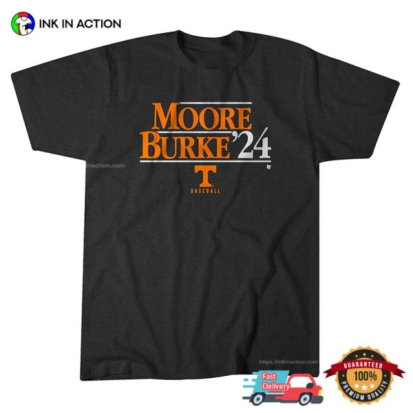 Moore Burke 2024 Tennessee Baseball T-shirt