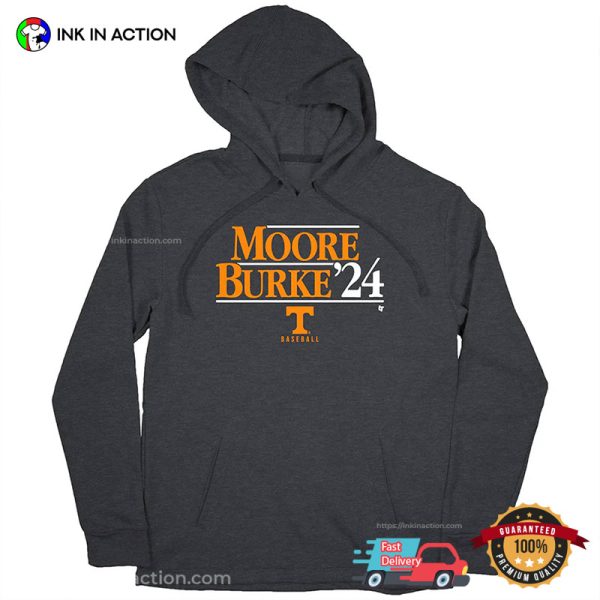 Moore Burke 2024 Tennessee Baseball T-shirt