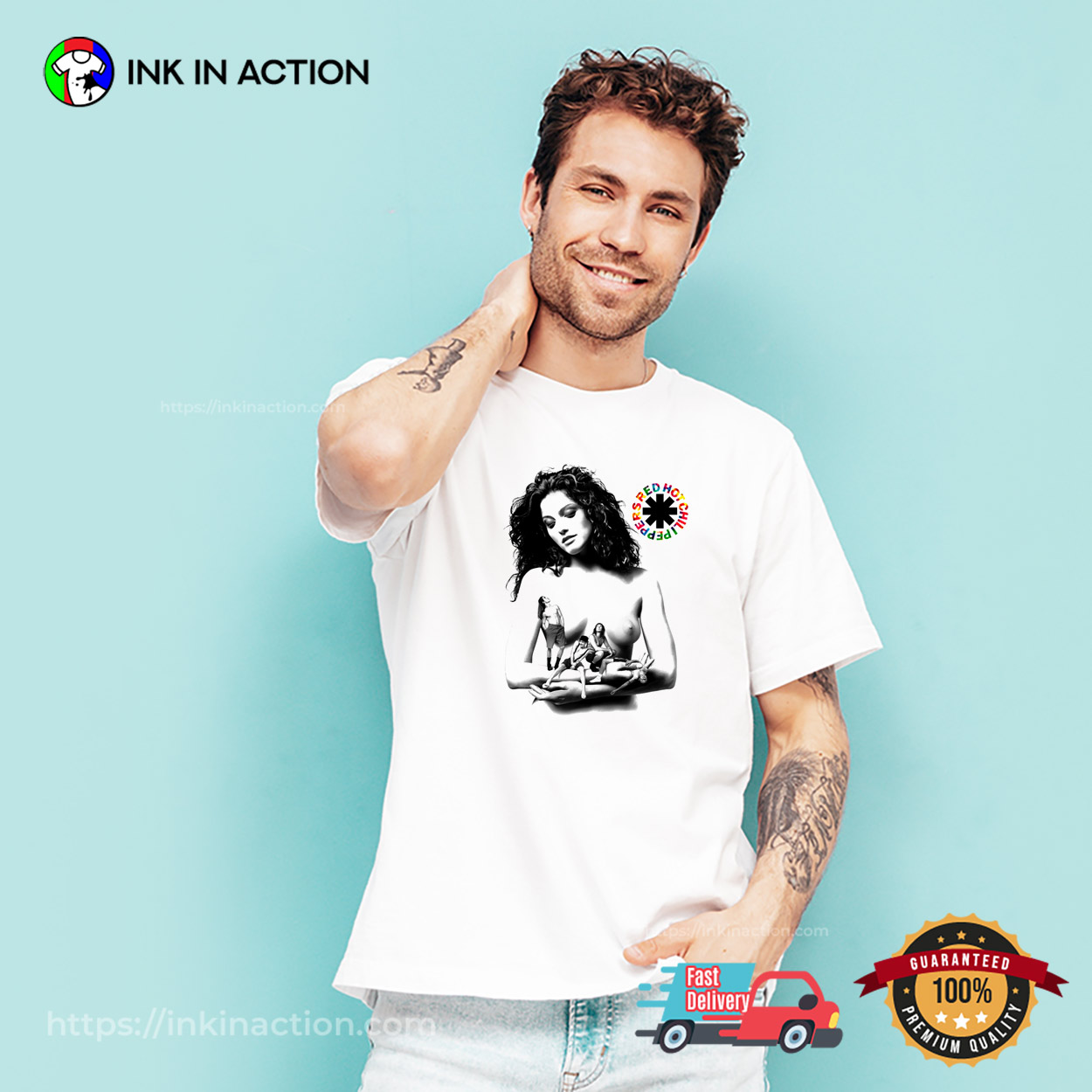 Naked Woman Fanart Red Hot Chili Peppers Shirt Naked Woman Fanart Red Hot Chili Peppers Shirt