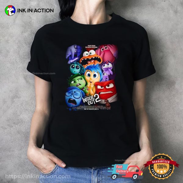 New Poster For Disney Pixar’s Inside Out 2 T-Shirt