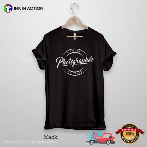 Official photographer shirt, unique photography gifts 2