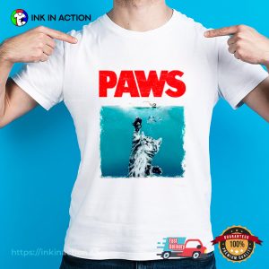 Paws Jaws Cat Funny Kitten T-shirt, Cat Day International Apparel