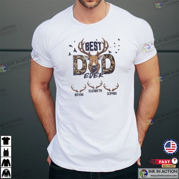 Personalized Best Buckin’ Dad T-Shirt