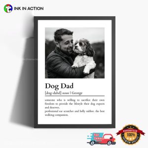 Personalized Dog Dad Definition Wall Art
