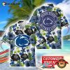 Personalized Penn State Nittany Lions Floral Floral Hawaiian T-shirt