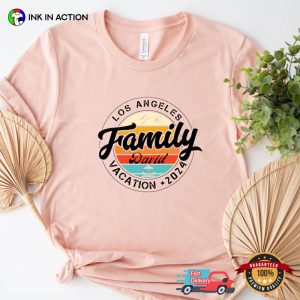 Personalized Text Family Vacation 2024 Vintage Sunset Comfort Colors T shirt 4