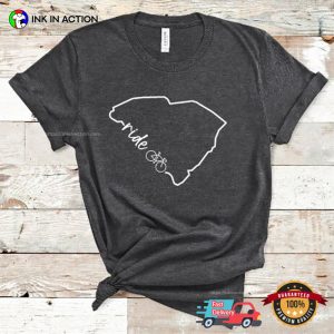 Personalized Your State Ride Comfort Colors bicycle t shirt 3