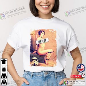 Princess Leia Rebel The Slave Art T-shirt