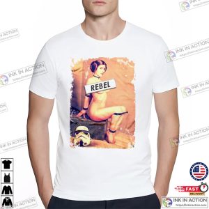 Princess Leia Rebel The Slave Art T shirt 2