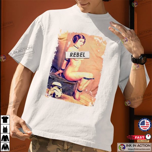 Princess Leia Rebel The Slave Art T-shirt