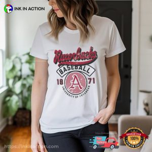 Razorbacks Baseball 1871 Vintage Logo T-shirt