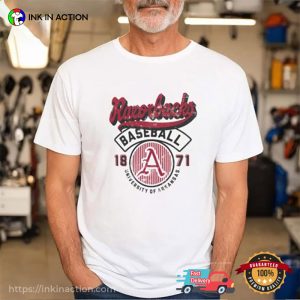 Razorbacks Baseball 1871 Vintage Logo T shirt 2