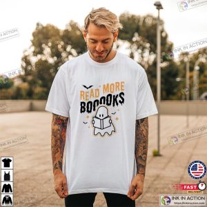 Read More Books Halloween Cute Ghost Boo T Shirt 2