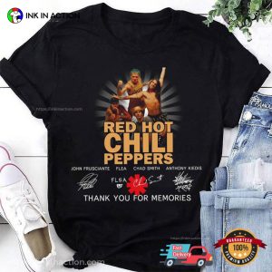 Red Hot Chili Peppers Tour 2024 Signatures T shirt 3