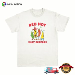 Red Hot Silly Peppers Funny Art T shirt 3