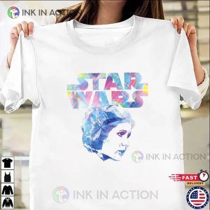 Star Wars Leia Pop Colorful Graphic T shirt 1