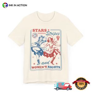 Stars Stripes And Women's Rights Vintage Femimist Comfort Colors T shirt 2