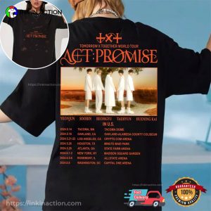 TOMORROW X TOGETHER World Tour 2024 Act Promise Tour Schedules 2 Sided T shirt
