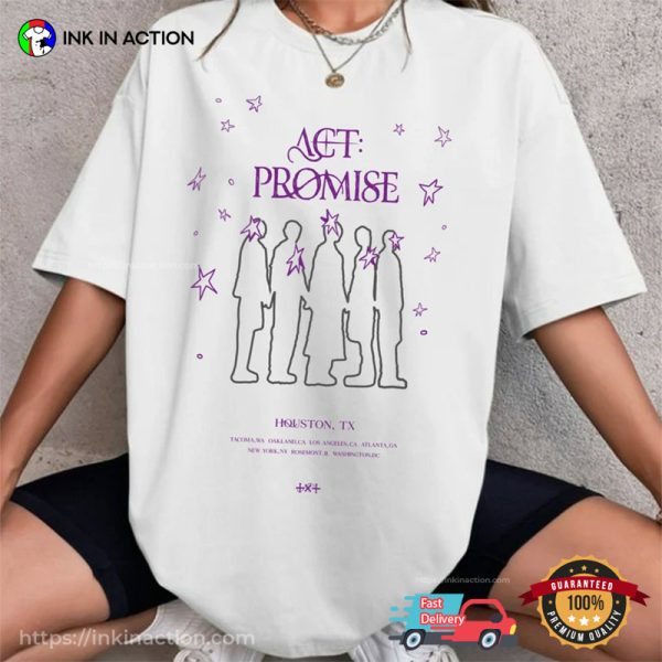 TXT Act Promise Tour Houston Concert T-shirt
