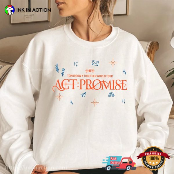 TXT Act Promise World Tour 2024 Dates 2 Sided T-shirt