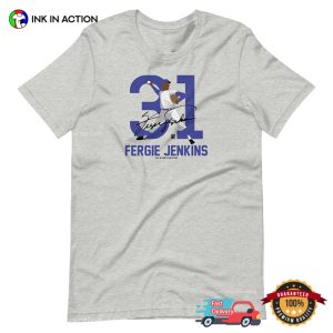 Teambrown Fergie Jenkins Baseball Hall Of Fame Member 31 T-shirt