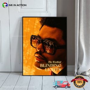 The Weeknd Blinding Lights Graphic Poster