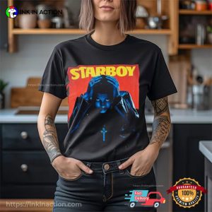 The Weeknd Starboy Cover Graphic T shirt 1