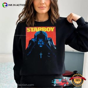The Weeknd Starboy Cover Graphic T shirt 2
