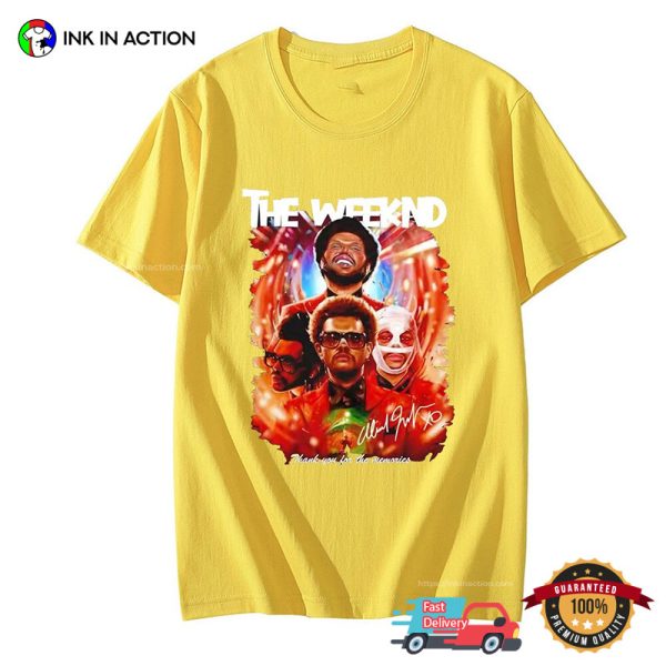 The Weeknd Vintage Thank You For The Memories Signature T-shirt