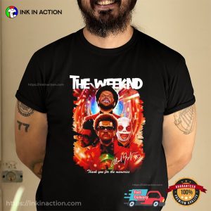 The Weeknd Vintage Thank You For The Memories Signature T shirt