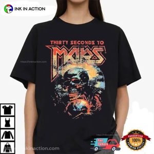 Thirty Seconds To Mars Seasons Tour 2024 Vintage Mars T Shirt 2