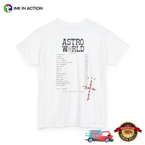 Travis Scott Cactus Jack Astro World Album 2 Sided T-shirt