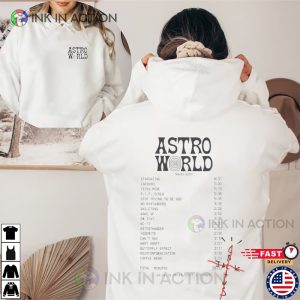 Travis Scott Cactus Jack Astro World Album 2 Sided T-shirt