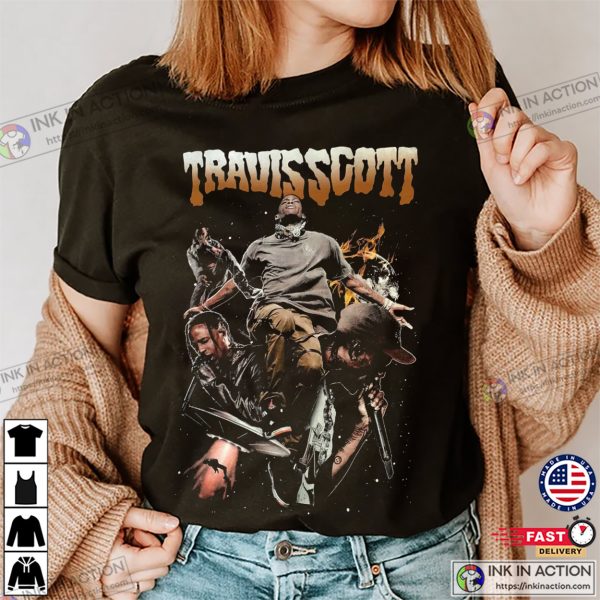 Travis Scott Utopia Album Cover Concert T-shirt