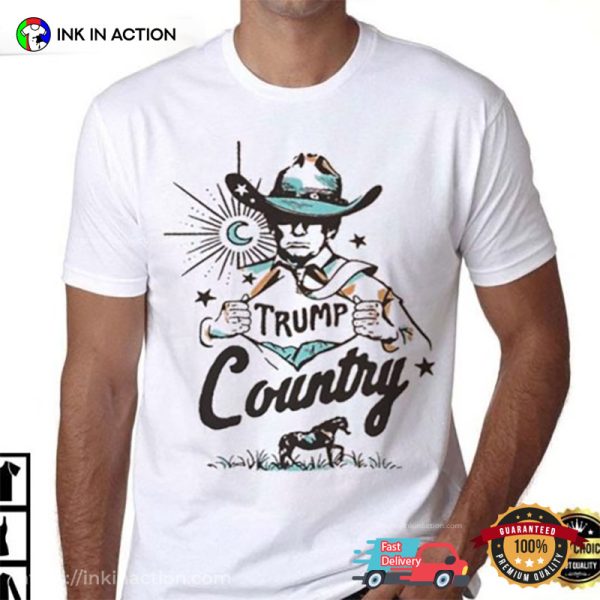 Trump Country Western Cowboy T-shirt