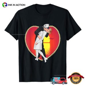 Victory Kiss end of ww2 T shirt 3