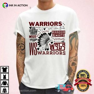 West Salem Warriors School Typography T Shirt 2