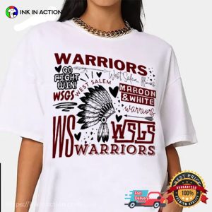 West Salem Warriors School Typography T Shirt