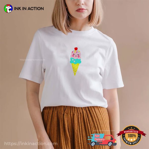 Ice Cream Day , Cute Ice Cream T-Shirt