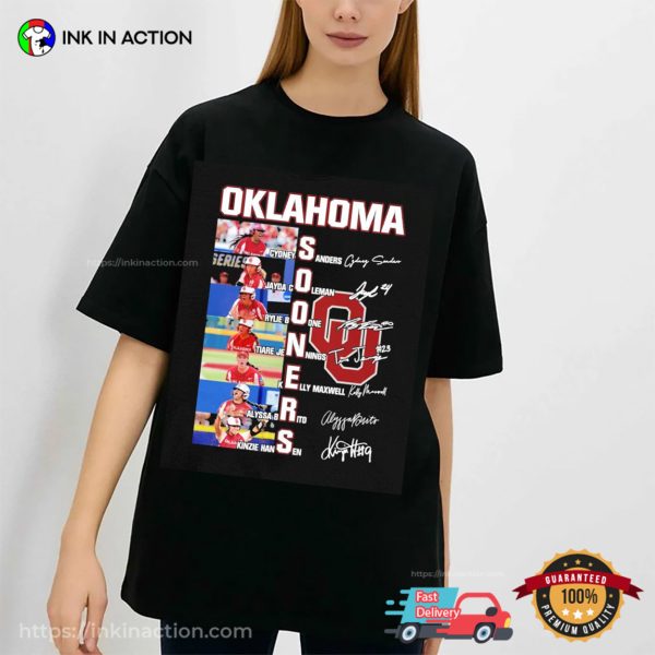 Oklahoma Sooners 2024 Squad Sanders, Coleman, Boone, Jennings Shirt