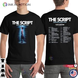 2024 The Script Rock Band World Tour Schedules 2 Sided T shirt