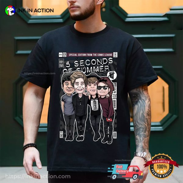 5 Seconds Of Summer Pop Rock Band Tee