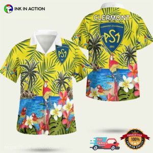 ASM Clermont Auvergne Rugby Hawaiian Shirt