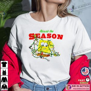 Absorb The Season SpongeBob SquarePants Graphic T-shirt