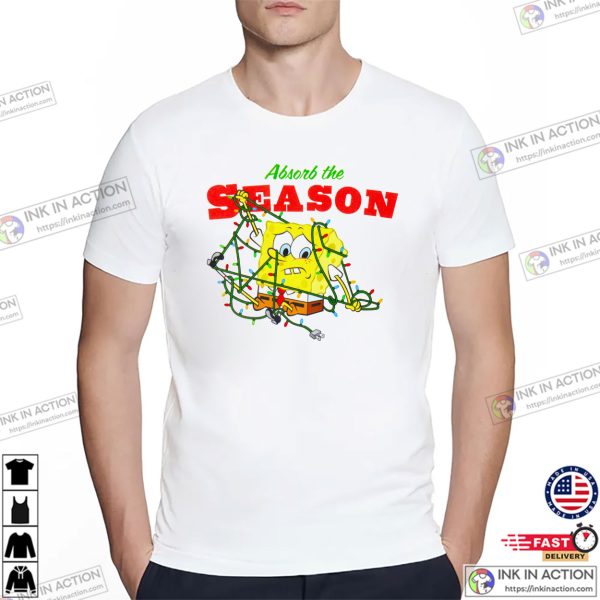 Absorb The Season SpongeBob SquarePants Graphic T-shirt