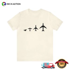 Airplane Evolution T shirt, Happy aviation day 3