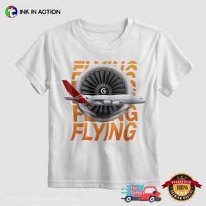 Airplane Jet Engine Flying Aircraft Shirt