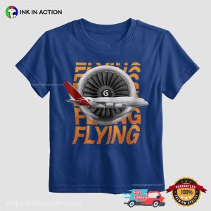 Airplane Jet Engine Flying aircraft shirt 2