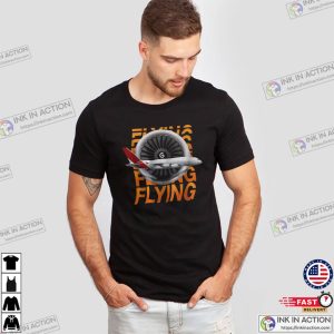 Airplane Jet Engine Flying Aircraft Shirt