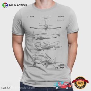 Airplane Patent aircraft shirts 2